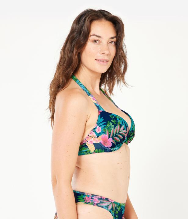 Image du produit Olaian Haut de maillot push up surf Femme - Elena borabora bleu