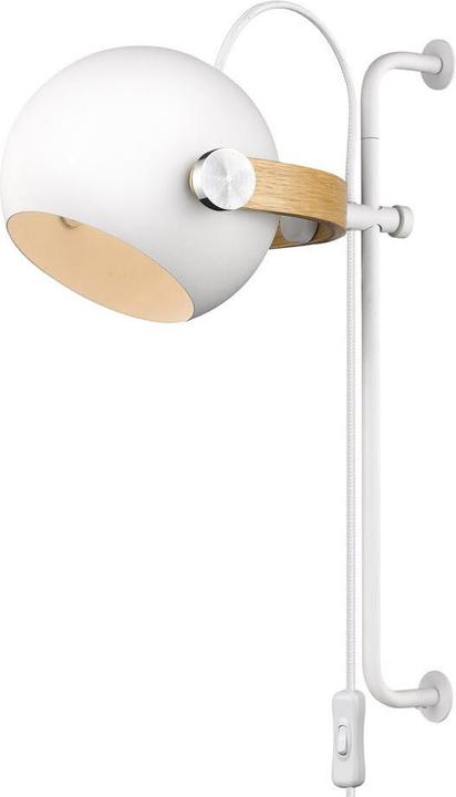 Actual product image Halo Design Flexible wall lamp D.C. II white/oak (E27)