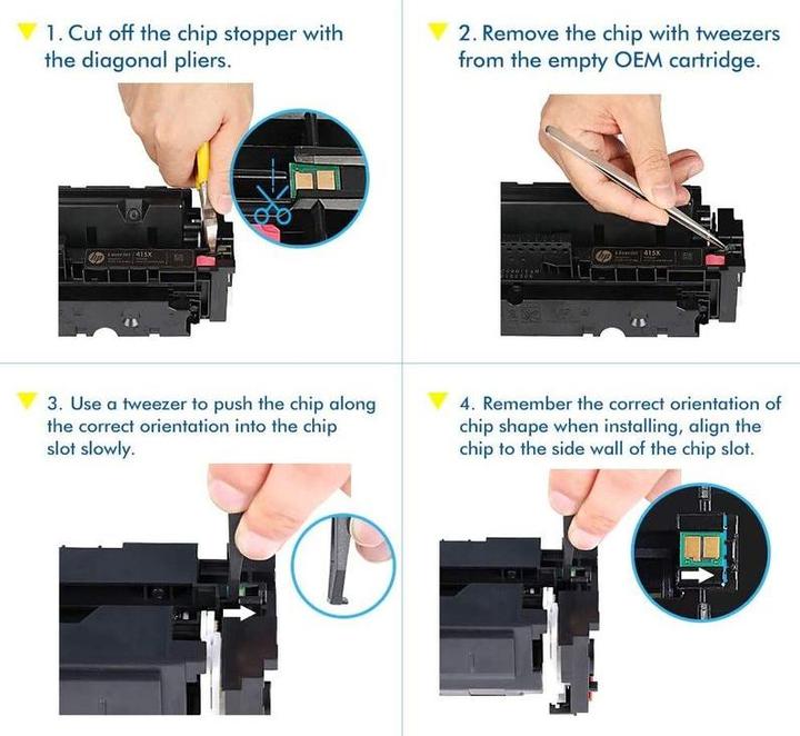 Actual product image Hermex Compatible toner for HP Color LaserJet Pro M255nw (without chip) (Y)