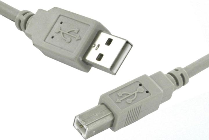 Actual product image Wirewin USB A-B mm Gr (4 m, USB 2.0)