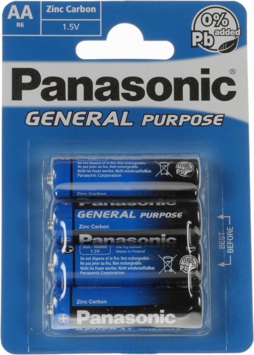 Produktbild Panasonic General Purpose (4 Stk., AA, 2500 mAh)