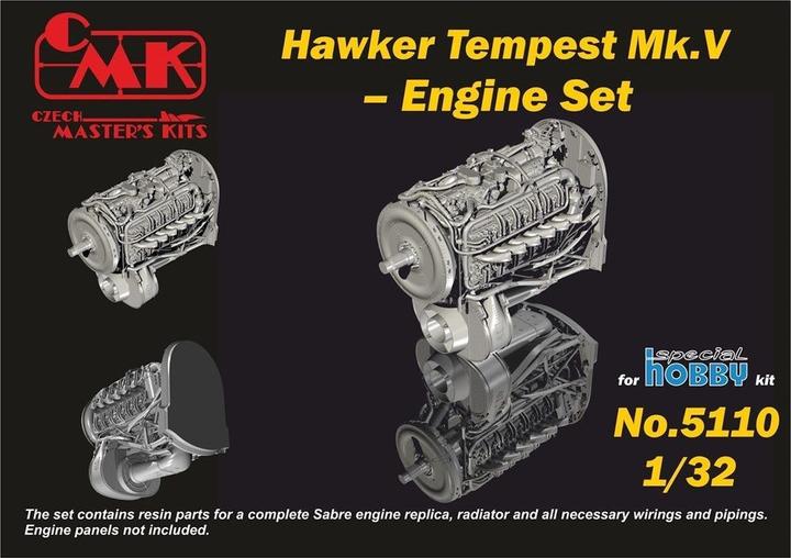 Actual product image CMK Tempest Engine Set for Special Hobby kit