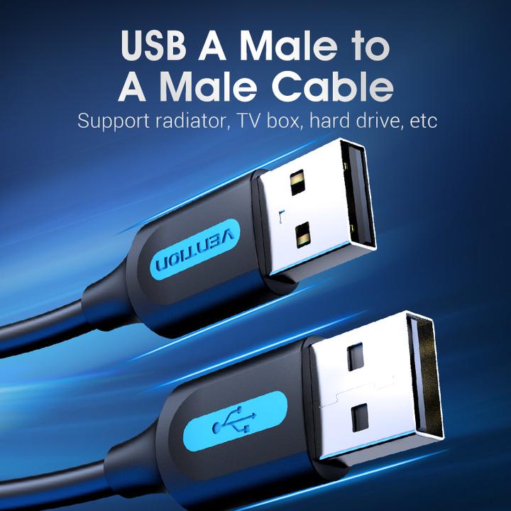 Immagine prodotto Vention Cavo di prolunga USB 2.0 maschio-femmina CBIBJ 5m Nero PVC (5 m, USB 2.0)