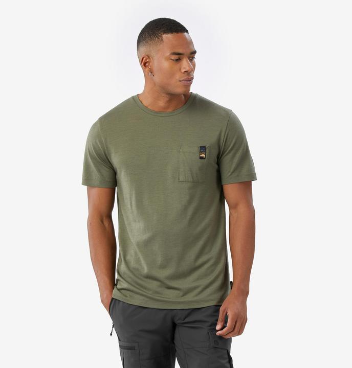 Produktbild Simond Merinoshirt Herren kurzarm 100 % Merinowolle - khaki (L)