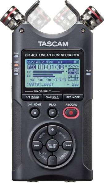 Actual product image Tascam DR-40X audio recorder accessory headphones (Handheld)