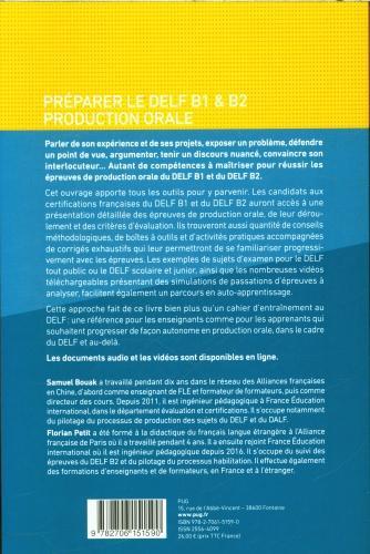 Actual product image Préparer le DELF B1 & B2 production orale (French, Bouak Samuel, Petit Florian, 2024)