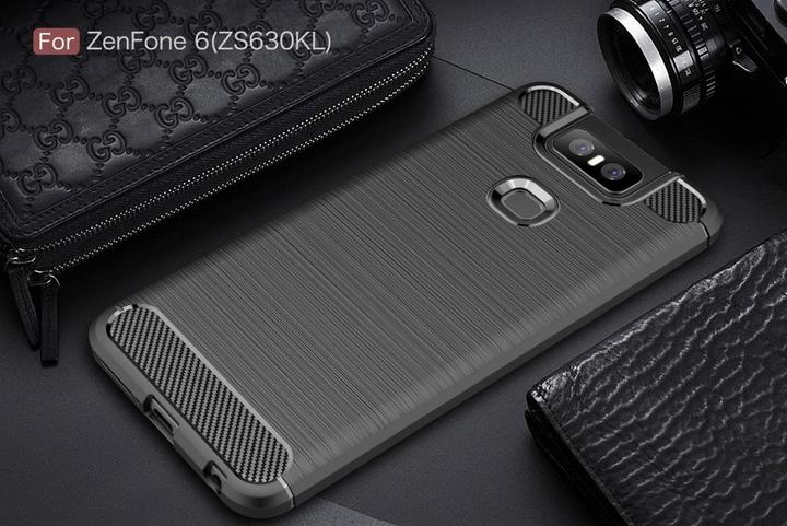 Immagine prodotto Screenguard Asus ZenFone 6 Cover Carbon Brushed Soft TPU (Asus Zenfone 6)