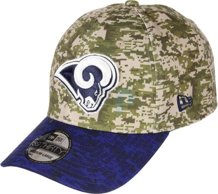 New Era NFL - Los Angeles Rams - Digi Camo 39Thirty Cap Grün SM (54, 55, 56, 57)