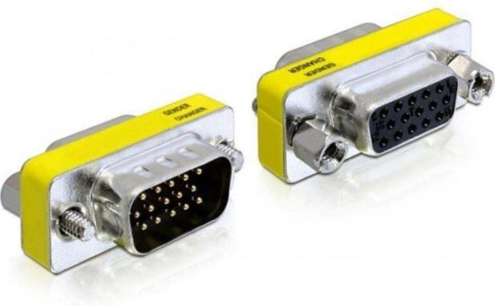 Actual product image Delock Monitor adapter VGA socket to VGA plug (VGA, 17 cm)