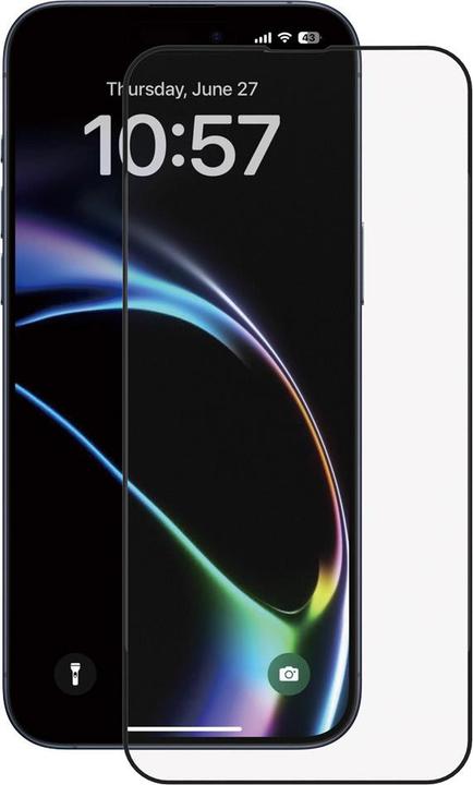 Produktbild Anank - 2.5D 1X Reinforced Full Glass Screen Protector - iPhone 16 - Black (10 Stück, Apple iPhone 16)