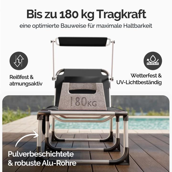 Actual product image Casaria Sun lounger (210 cm)