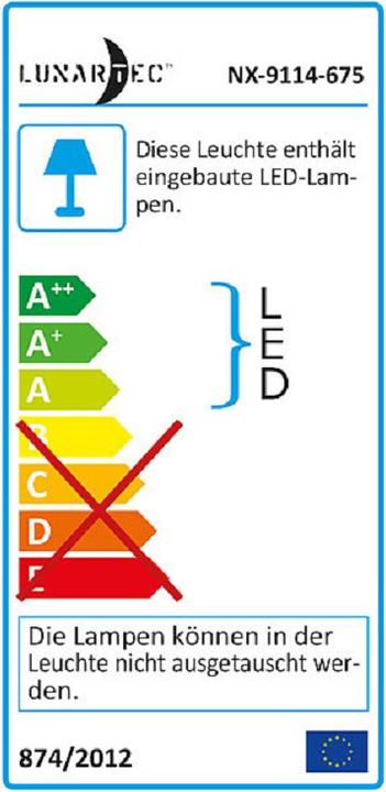 Energie-Label Lunartec 2er-Set LED-Bett- und Lese-Doppel-Leuchten mit Schwanenhals (220 lm)