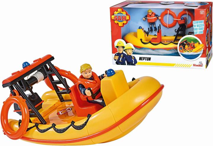 Productafbeelding Simba Brandweerman Sam Neptunus reddingsboot met figuur