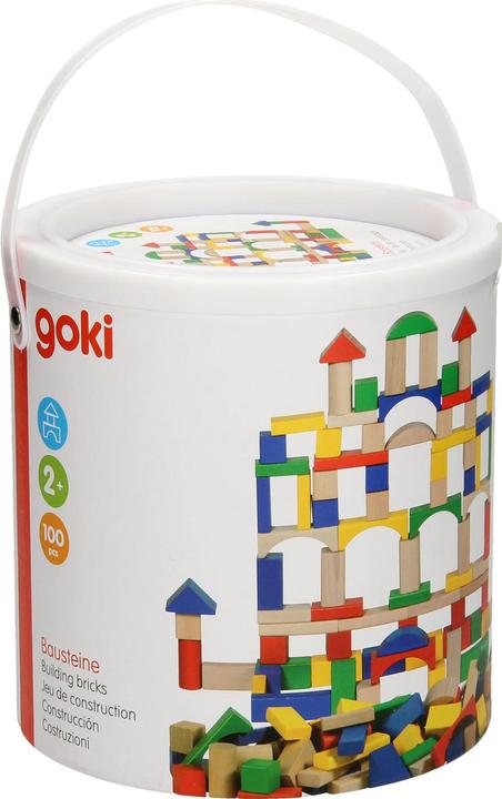 Actual product image Goki Holzbausteine in Ton-Farbe