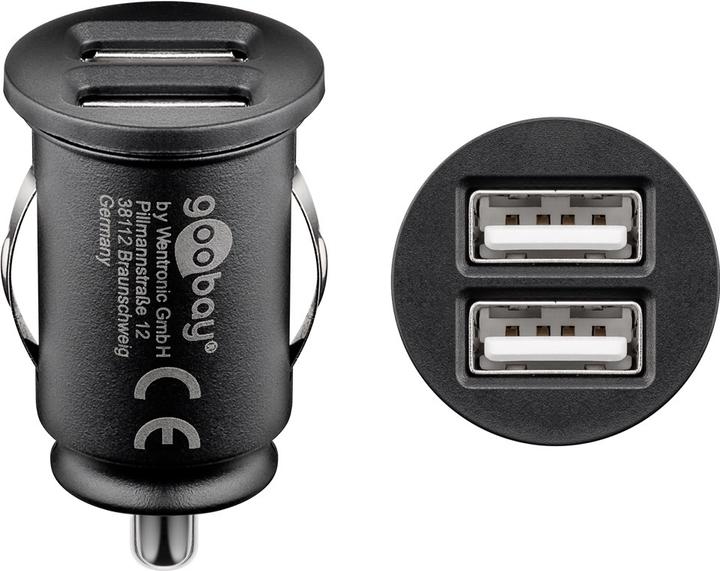Image du produit Goobay Chargeur de voiture USB double 3,1A