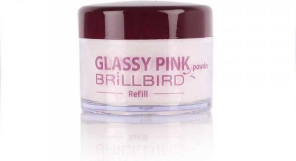 Actual product image BrillBird Glassy Pink Acrylic Powder 140ml (Glassy Pink)
