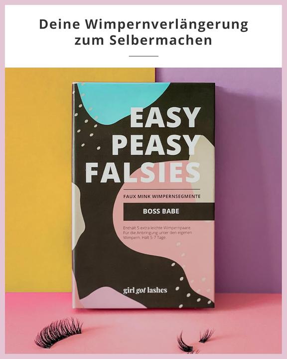 Actual product image Girl got lashes Wimpernverlängerung-Set (5 Paare) - Boss Babe (Artificial eyelashes)