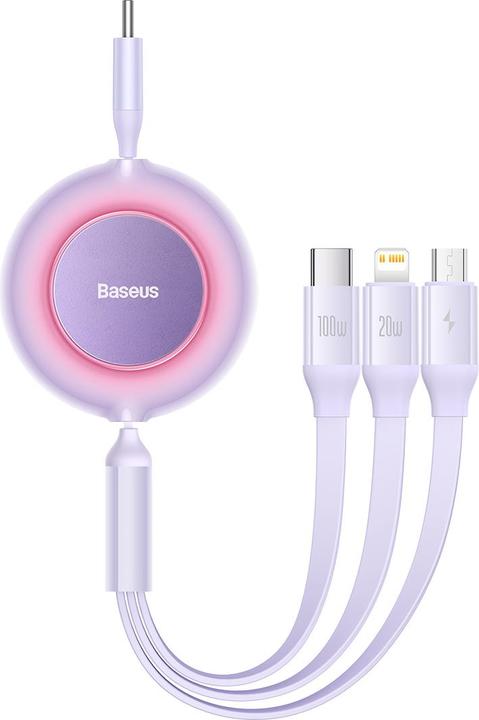 Produktbild Baseus USB Typ C – USB Typ C, Lightning, Micro USB B (1.10 m, USB 2.0, 100 W)