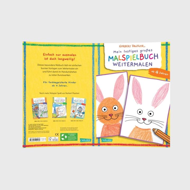 Produktbild Mein lustiges grosses Malspielbuch: Weitermalen (ab 4 Jahren)