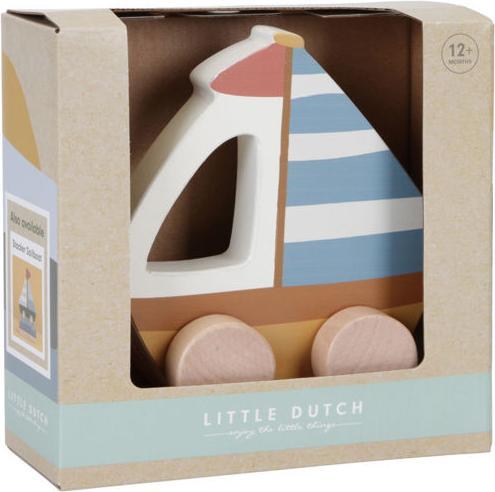 Actual product image Little Dutch Wooden Seoot to push Sailors Bay FSC