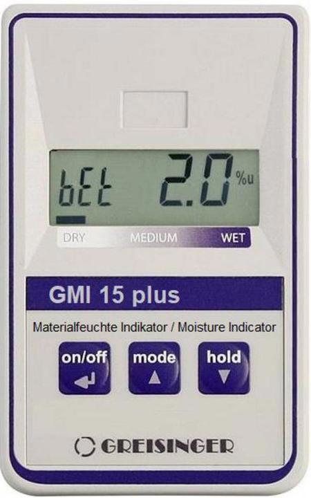 Greisinger GMI15-plus Material moisture meter Measuring range building moisture (range) 0.0 to 8.0% M