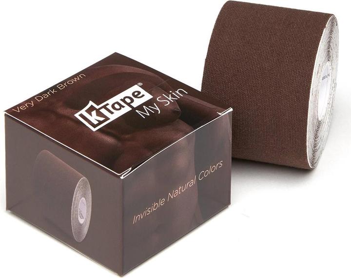 Actual product image K-Tape My Skin very dark brown (5 m)