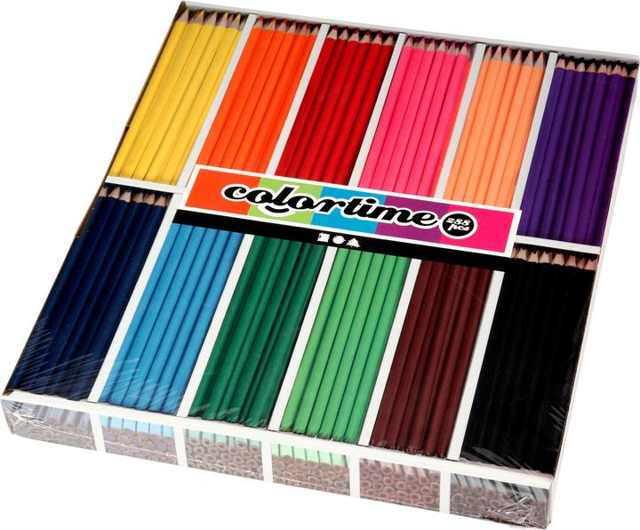 Produktbild Creativ Company Driehoekige Kleurpotloden - Basiskleuren, 288st. (Sortierte Farben, 288 x)