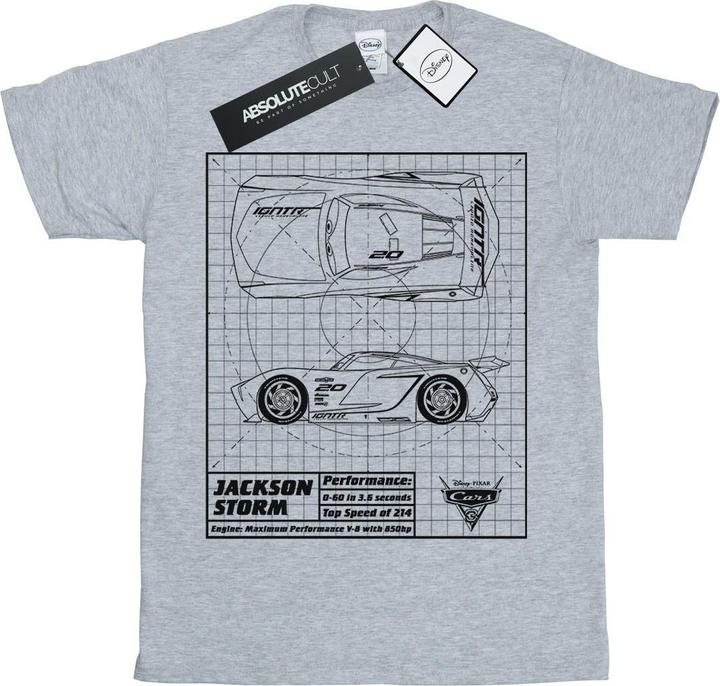 Disney Cars Jackson Storm Blueprint TShirt Jungen