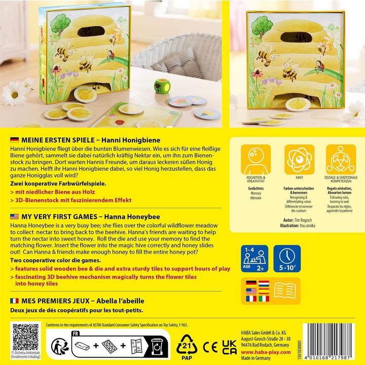 Produktbild Haba Hanni Honigbiene (Deutsch, Spanisch, Französisch, Niederländisch, Italienisch, Englisch)