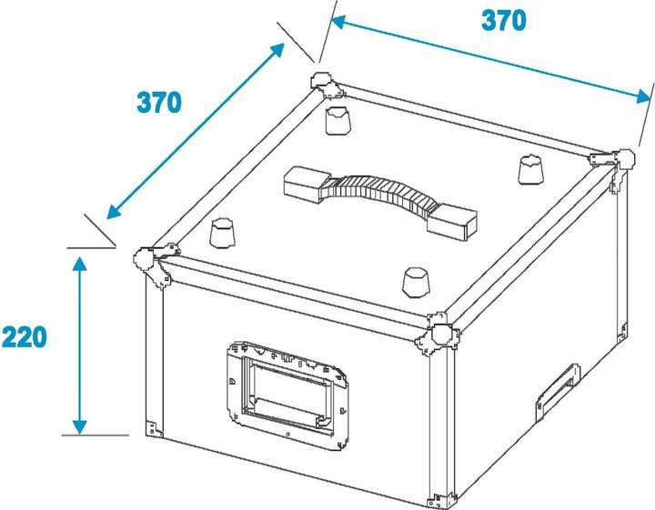 Produktbild Roadinger Platten-Case Profi ALU 50/50 glatt 100LPs (Zubehör)