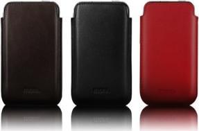 Produktbild more. Classic Collection Leder Case für iPhone 4/4S Schwarz (Apple iPhone 4s, Apple iPhone 4)