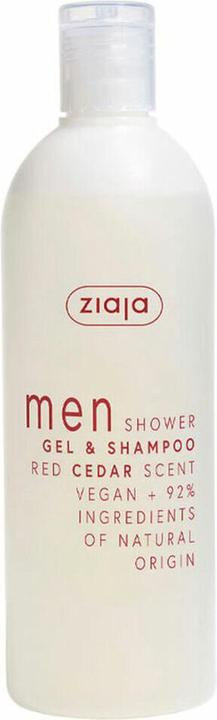 Actual product image Ziaja Shower gel and shampoo Red Cedar Men (Gel & Shampoo) 400 ml (400 ml)