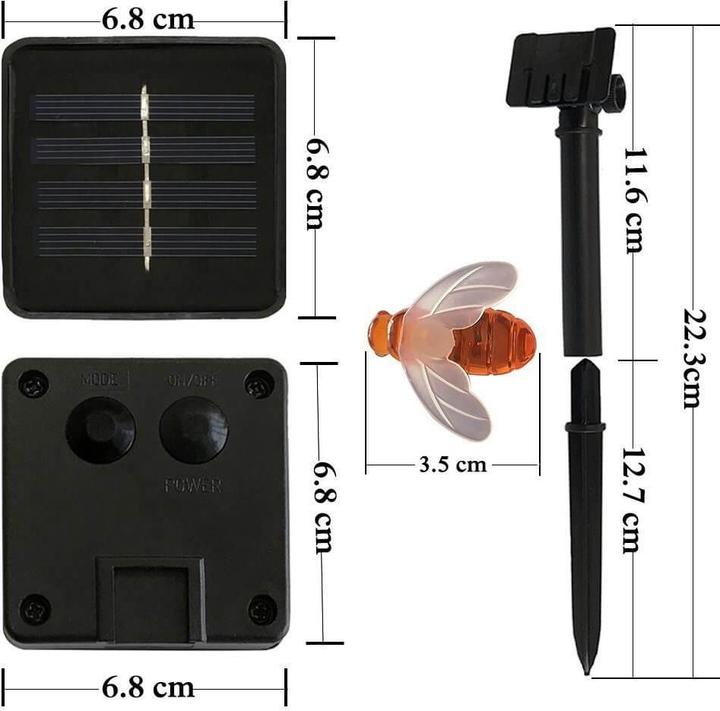 Image du produit Cover-Discount Guirlande lumineuse solaire LED Abeilles (6.50 m)