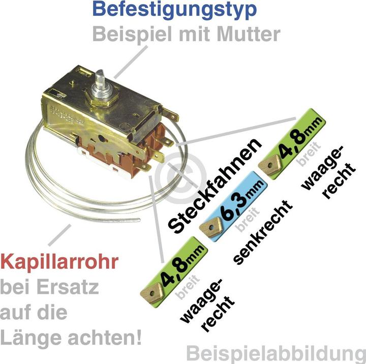 Image du produit Ranco Thermostat VB107 K50-H1107 Universel pour refroidissement par eau