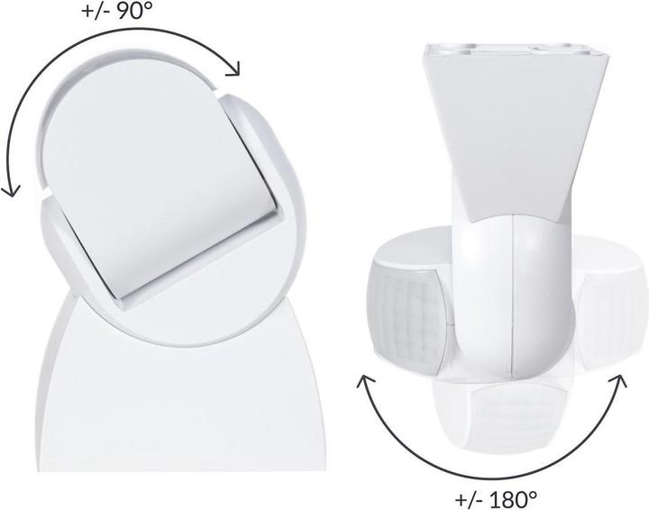 Produktbild Maclean Infrared motion detector PIR modern range 12 m Color white IP65 Energy MCE201W (12 m)