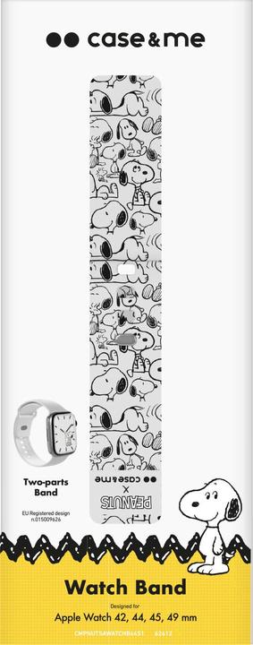 Actual product image Caseme Strap for Peanuts-themed Apple Watch 42, 44, 45,49mm (42 mm, 44 mm, 45 mm, 49 mm, Silicone)