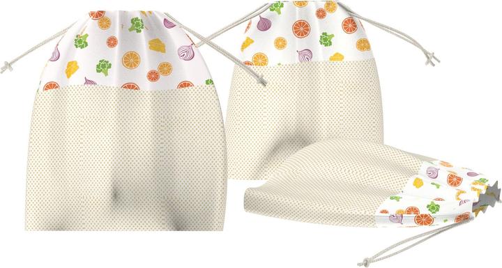 Produktbild Nuts 2er Set Früchte- und Gemüsenetz Obst u. Gemüse, M und L (2 x)