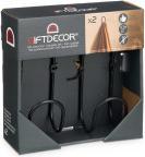 Immagine prodotto Giftdecor set 2 appendini neri a cerchio (2 -parte)