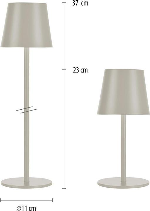 Actual product image Selltec LED table lamp rechargeable battery (320 lm)