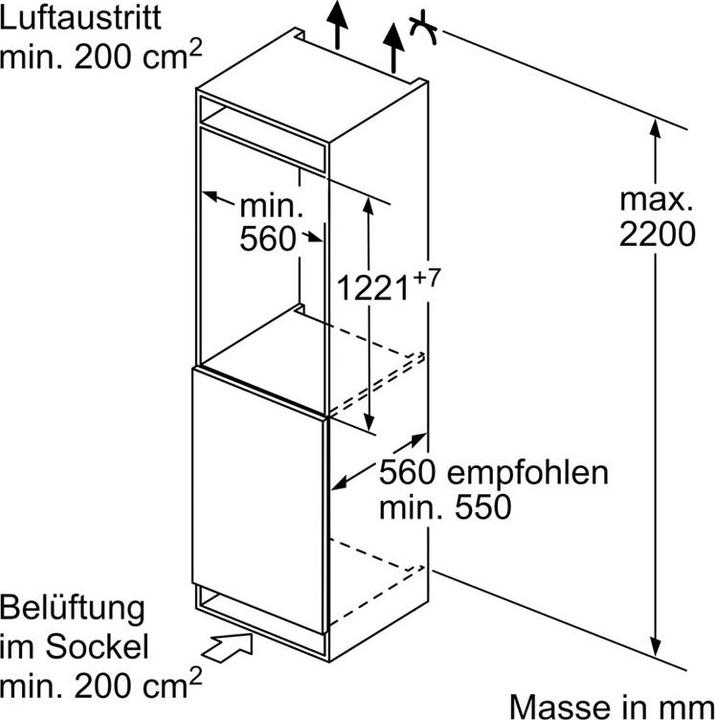 Immagine prodotto Siemens Frigorifero da incasso (200 l)