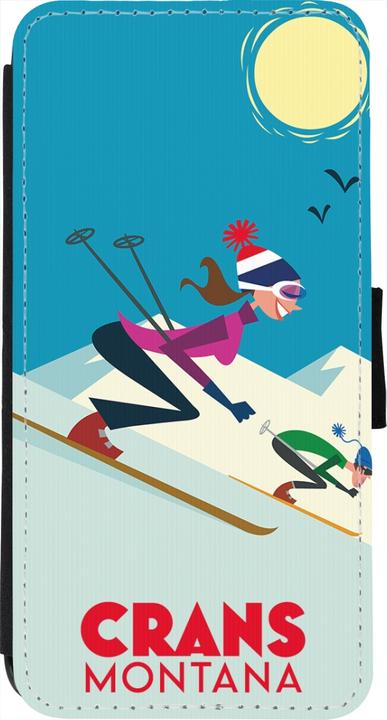 Produktbild PhoneLook Hülle Wallet schwarz Crans-Montana Ski Downhill (Apple iPhone 7)