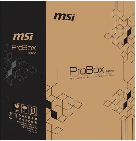 Productafbeelding MSI PROBOX130 023EU - Slanke toren - Core i3 4160 / 3,6 GHz - RAM 4 GB - HDD 1 TB - HD (Intel Core i3-4160, 4 GB, 1000 GB)