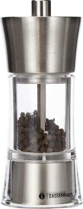 Produktbild Zassenhaus Pfeffermühle Aachen Acryl/Edelstahl, 14 cm (Pfeffer)