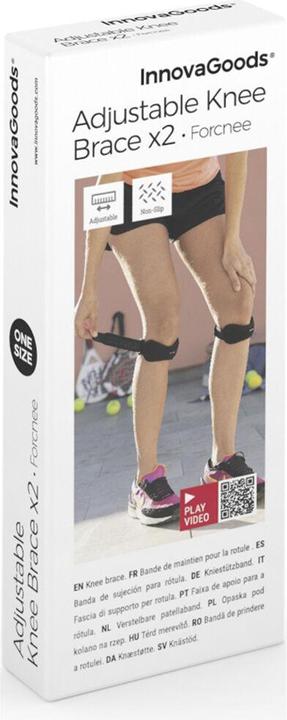 Actual product image InnovaGoods Support band for the kneecap Forcnee 2 pieces (One size)