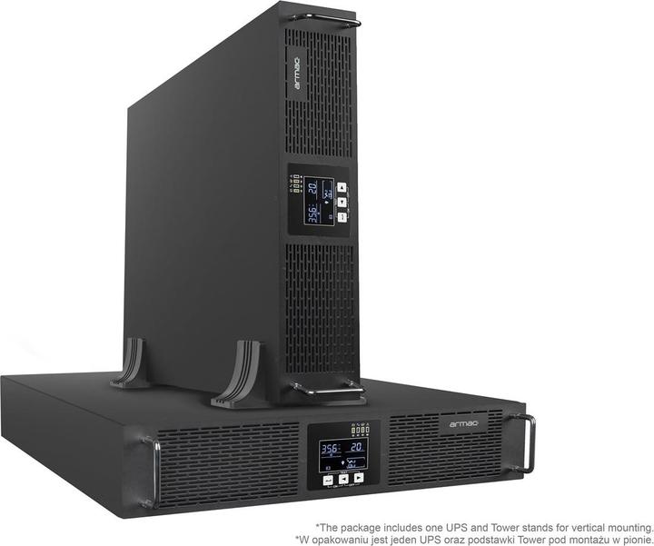 Produktbild Armac UPS RACK 19 ON-LI 3000VA LCD 6xIEC R3000IPF1 (3000 VA, 3000 W, Online-Doppelwandler USV)
