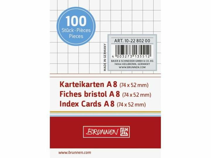 Immagine prodotto Schede di indice (A8, 200 g/m², 100 x)