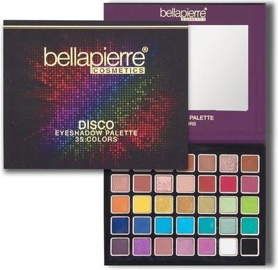 Immagine prodotto Bellapierre Cosmetics Bellapierre Disco Palette di ombretti 35 sfumature colorate Matte Satinate Shimmer Glitter Finiture