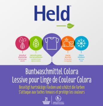 Produktbild Held Buntwaschmittel Colora (21 Waschgänge, Waschpulver)