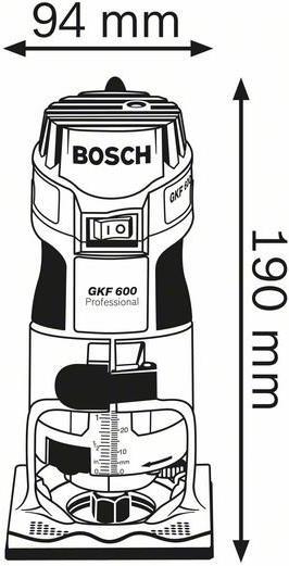 Produktbild Bosch Professional Kantenfräse GKF 600, mit Handwerkerkoffer
