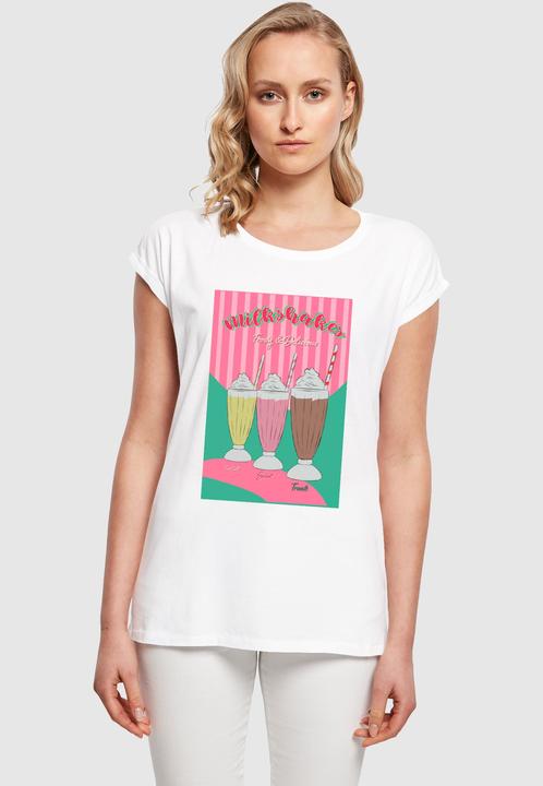 Actual product image Mister Tee MisterTee Ladies Milkshake Tee - Extended Shoulder Tee - 178079 (L)